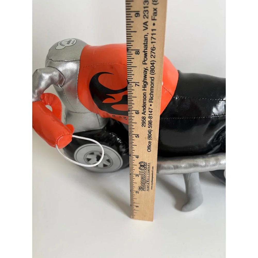 Build-A-Bear‎ Workshop Stuffed Motorcycle Orange Black Flame Biker Accessory Toy